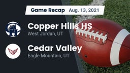 Recap: Copper Hills HS vs. Cedar Valley  2021