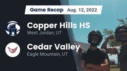 Recap: Copper Hills HS vs. Cedar Valley  2022