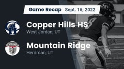 Recap: Copper Hills HS vs. Mountain Ridge  2022