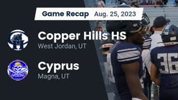 Recap: Copper Hills HS vs. Cyprus  2023