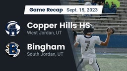 Recap: Copper Hills HS vs. Bingham  2023