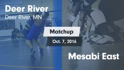 Matchup: Deer River vs. Mesabi East  2016