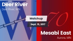 Matchup: Deer River vs. Mesabi East  2017
