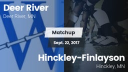 Matchup: Deer River vs. Hinckley-Finlayson  2017