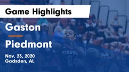 Gaston  vs Piedmont  Game Highlights - Nov. 23, 2020