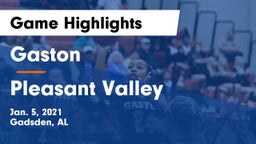 Gaston  vs Pleasant Valley  Game Highlights - Jan. 5, 2021