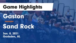 Gaston  vs Sand Rock  Game Highlights - Jan. 8, 2021