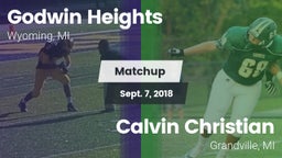 Matchup: Godwin Heights vs. Calvin Christian  2018