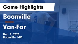 Boonville  vs Van-Far  Game Highlights - Dec. 9, 2023