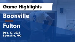 Boonville  vs Fulton  Game Highlights - Dec. 12, 2023