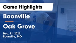 Boonville  vs Oak Grove  Game Highlights - Dec. 21, 2023