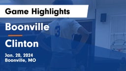 Boonville  vs Clinton  Game Highlights - Jan. 20, 2024