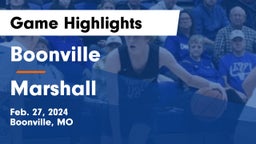 Boonville  vs Marshall  Game Highlights - Feb. 27, 2024