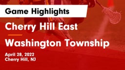 Cherry Hill East  vs Washington Township  Game Highlights - April 28, 2022