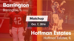 Matchup: Barrington vs. Hoffman Estates  2016