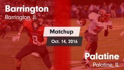 Matchup: Barrington vs. Palatine  2016
