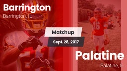Matchup: Barrington vs. Palatine  2017