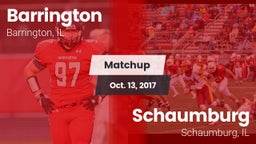 Matchup: Barrington vs. Schaumburg  2017