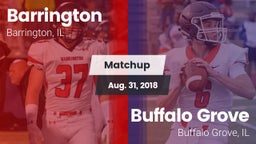 Matchup: Barrington vs. Buffalo Grove  2018