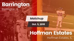 Matchup: Barrington vs. Hoffman Estates  2018