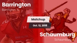 Matchup: Barrington vs. Schaumburg  2018