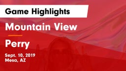 Mountain View  vs Perry Game Highlights - Sept. 10, 2019