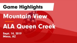 Mountain View  vs ALA Queen Creek Game Highlights - Sept. 14, 2019