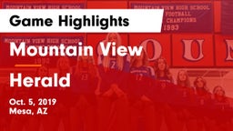 Mountain View  vs Herald Game Highlights - Oct. 5, 2019