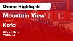 Mountain View  vs Kofa Game Highlights - Oct. 24, 2019