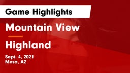 Mountain View  vs Highland  Game Highlights - Sept. 4, 2021