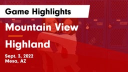 Mountain View  vs Highland  Game Highlights - Sept. 3, 2022