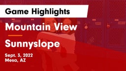 Mountain View  vs Sunnyslope  Game Highlights - Sept. 3, 2022