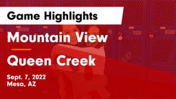 Mountain View  vs Queen Creek  Game Highlights - Sept. 7, 2022