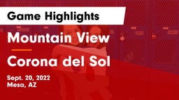 Mountain View  vs Corona del Sol  Game Highlights - Sept. 20, 2022