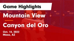 Mountain View  vs Canyon del Oro  Game Highlights - Oct. 14, 2022