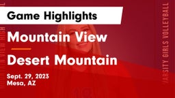 Mountain View  vs Desert Mountain  Game Highlights - Sept. 29, 2023