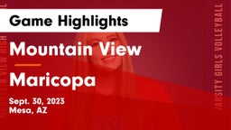 Mountain View  vs Maricopa  Game Highlights - Sept. 30, 2023