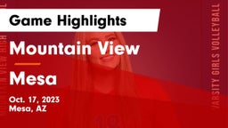 Mountain View  vs Mesa  Game Highlights - Oct. 17, 2023