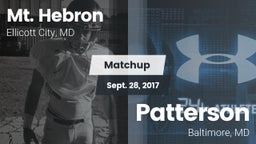 Matchup: Mt. Hebron vs. Patterson  2017