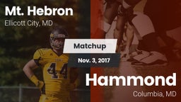 Matchup: Mt. Hebron vs. Hammond 2017