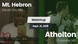 Matchup: Mt. Hebron vs. Atholton  2018