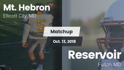 Matchup: Mt. Hebron vs. Reservoir  2018