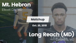 Matchup: Mt. Hebron vs. Long Reach  (MD) 2018