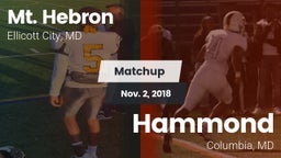 Matchup: Mt. Hebron vs. Hammond 2018