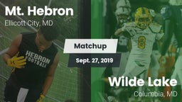 Matchup: Mt. Hebron vs. Wilde Lake  2019