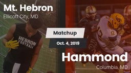 Matchup: Mt. Hebron vs. Hammond 2019