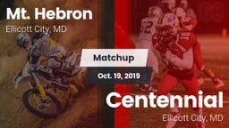 Matchup: Mt. Hebron vs. Centennial 2019