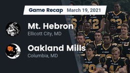 Recap: Mt. Hebron  vs. Oakland Mills  2021