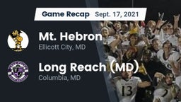 Recap: Mt. Hebron  vs. Long Reach  (MD) 2021