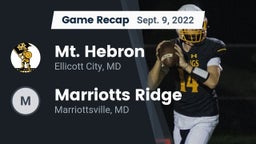 Recap: Mt. Hebron  vs. Marriotts Ridge  2022